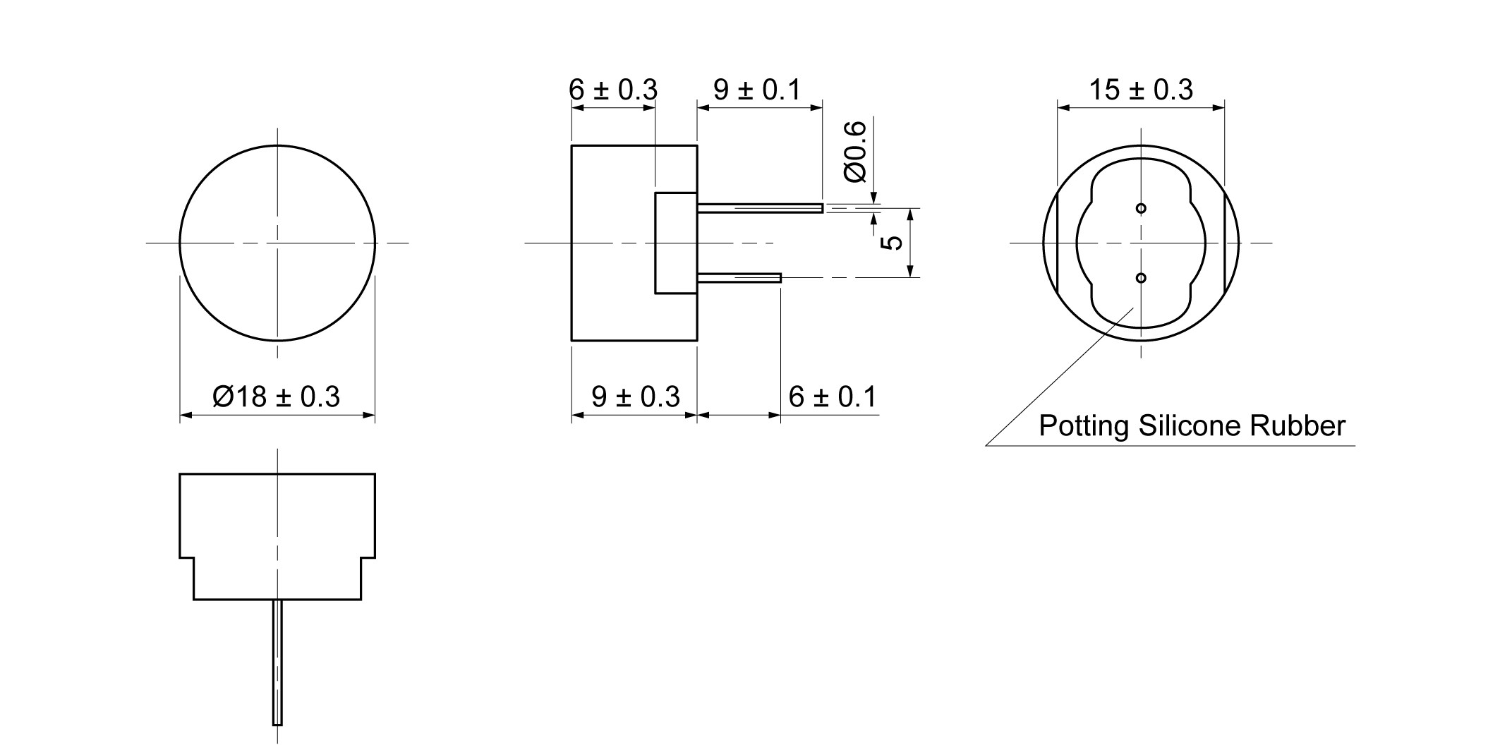 UC18G-TR40ABP Mechanical Drawing